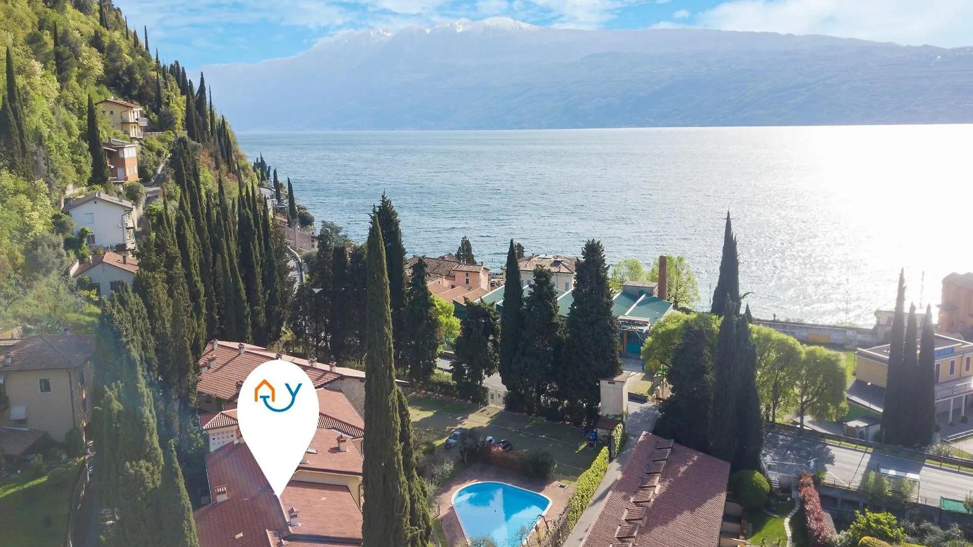 Borgo Degli Ulivi Shared Pool - 200M Lake - Happy Rentals Toscolano Maderno Apartment